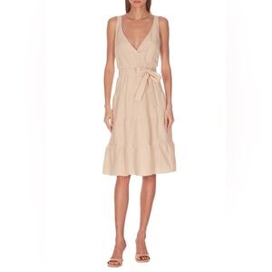 Amanda Uprichard - Medium - Beige Cortland linen dress with pockets NWT